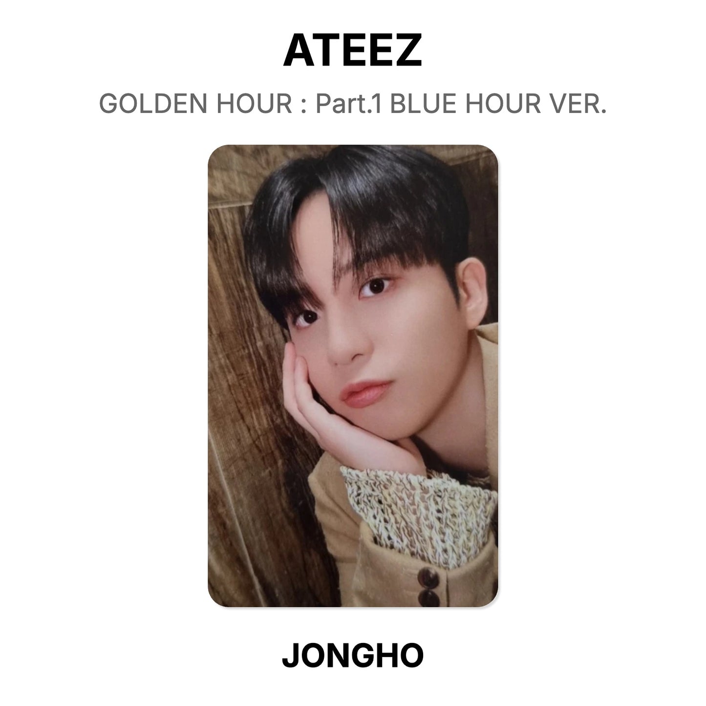 ATEEZ GOLDEN HOUR : Part.1 BLUE HOUR VER. Official Photocard