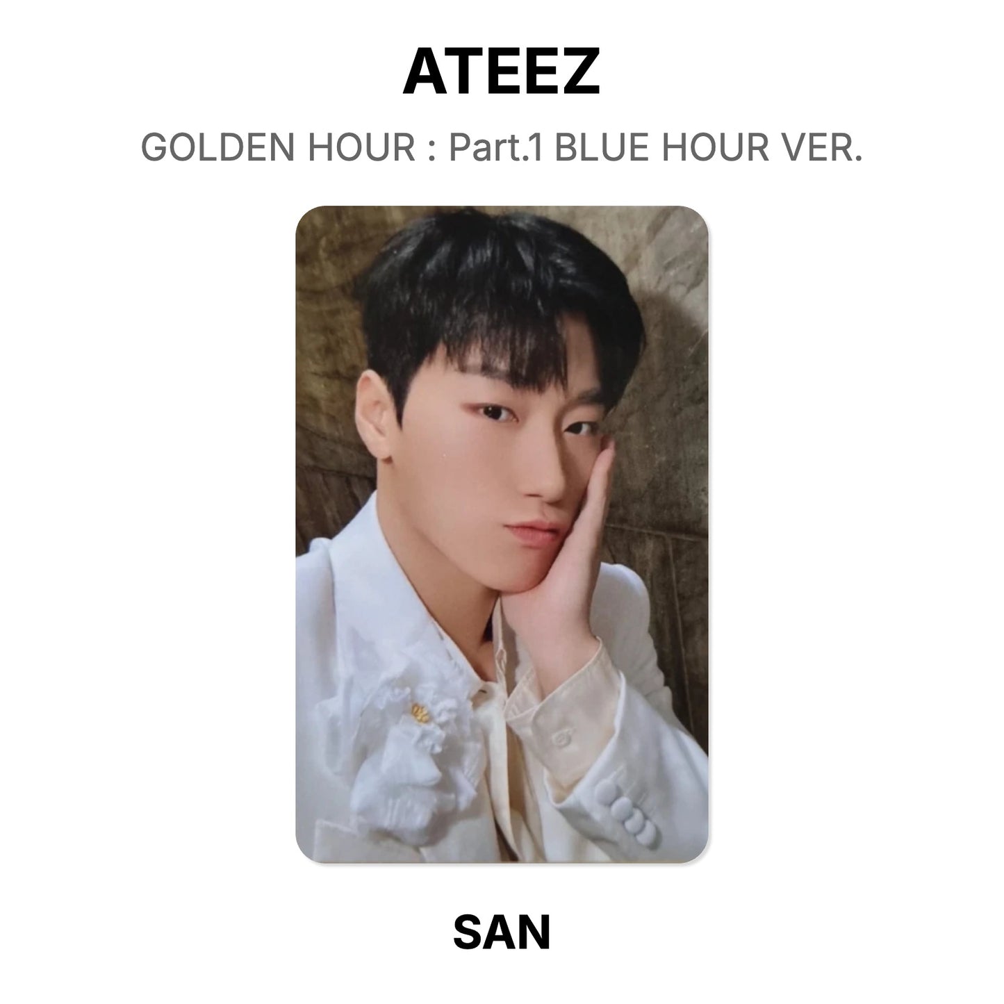 ATEEZ GOLDEN HOUR : Part.1 BLUE HOUR VER. Official Photocard
