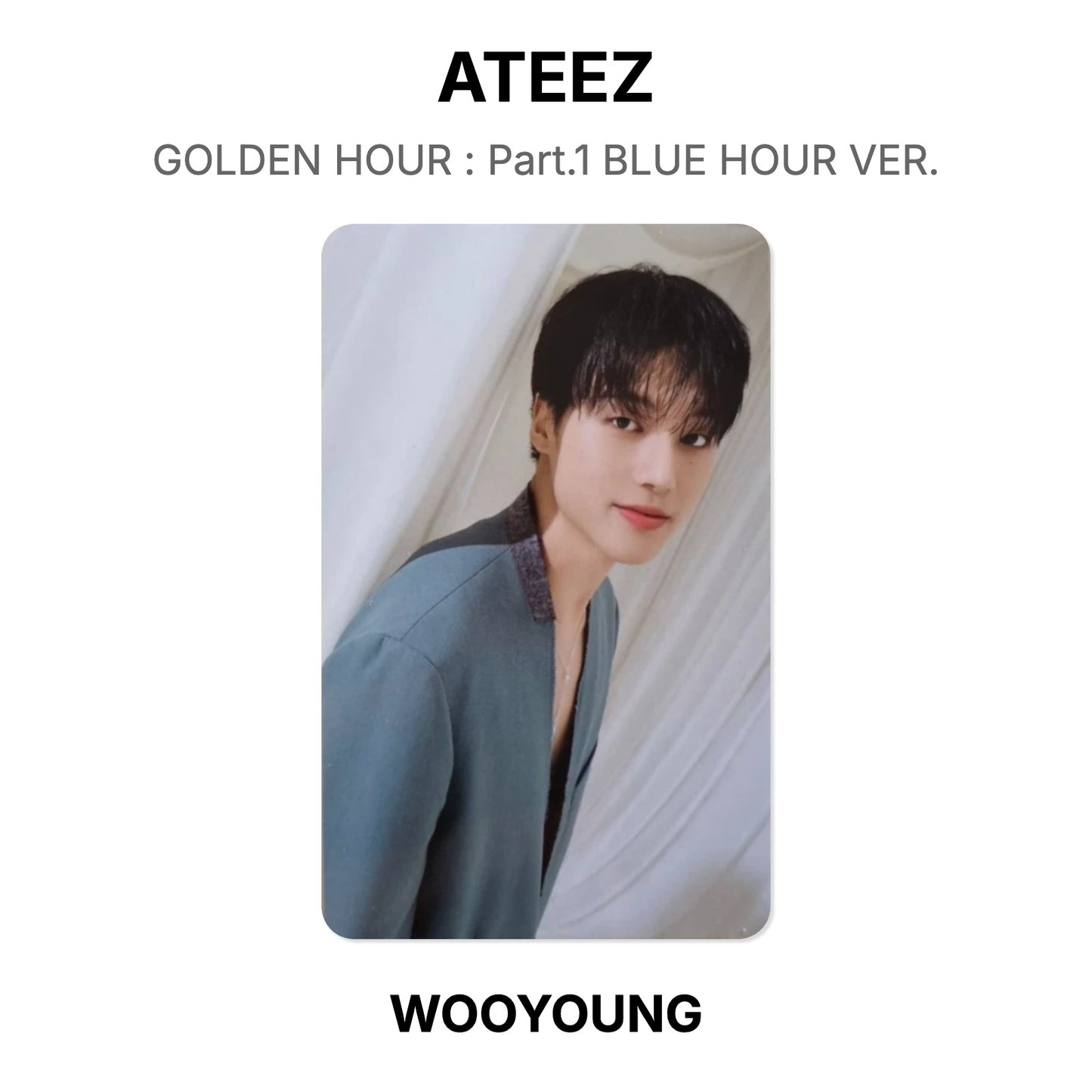 ATEEZ GOLDEN HOUR : Part.1 BLUE HOUR VER. Official Photocard