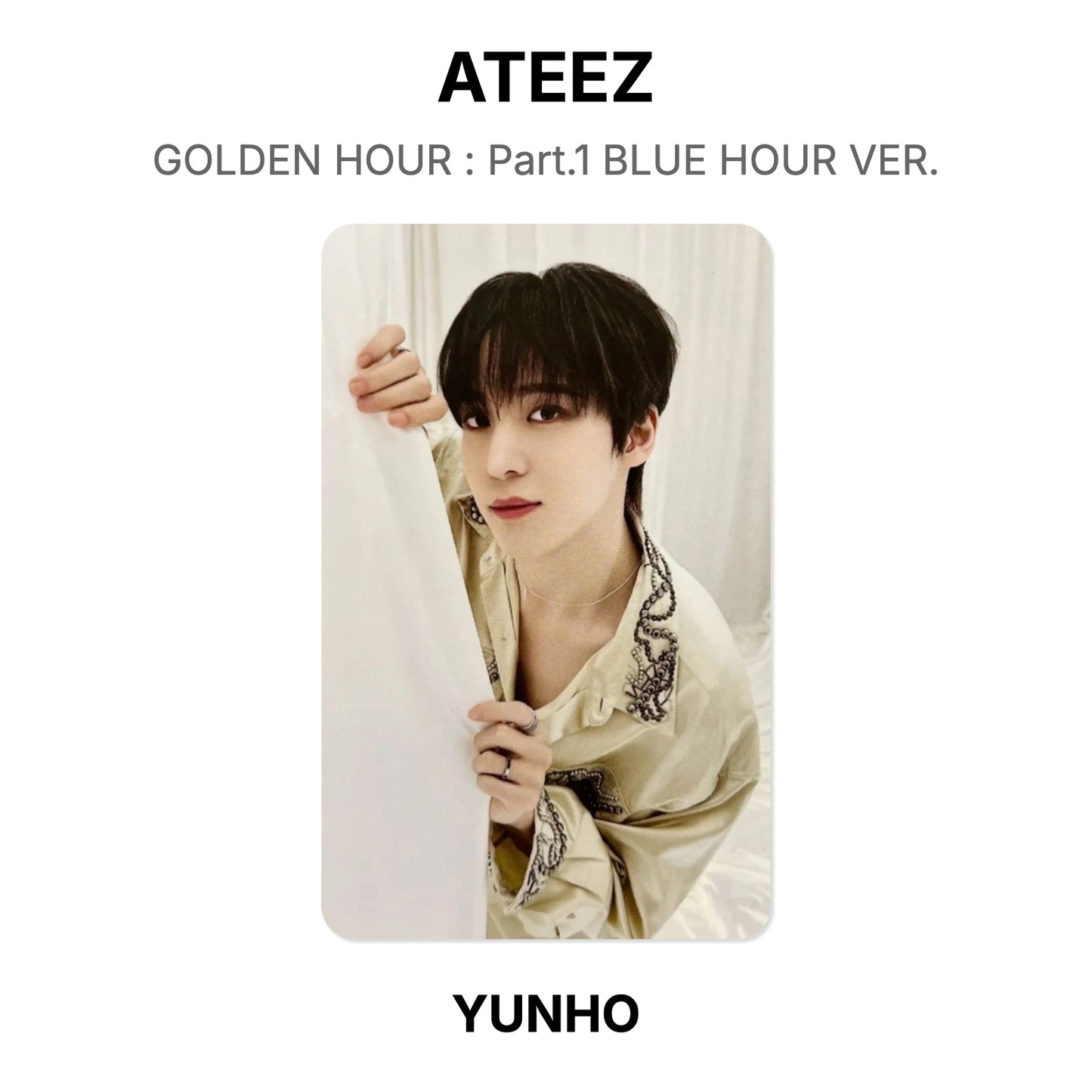 ATEEZ GOLDEN HOUR : Part.1 BLUE HOUR VER. Official Photocard