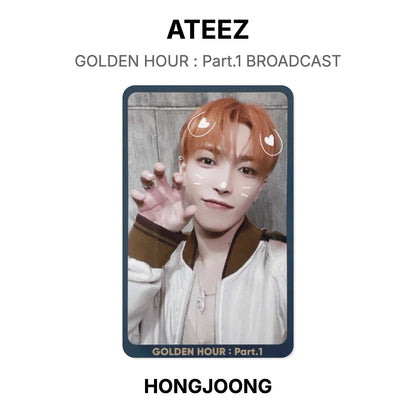 ATEEZ GOLDEN HOUR : Part.1 BROADCAST Offizielle Photocard
