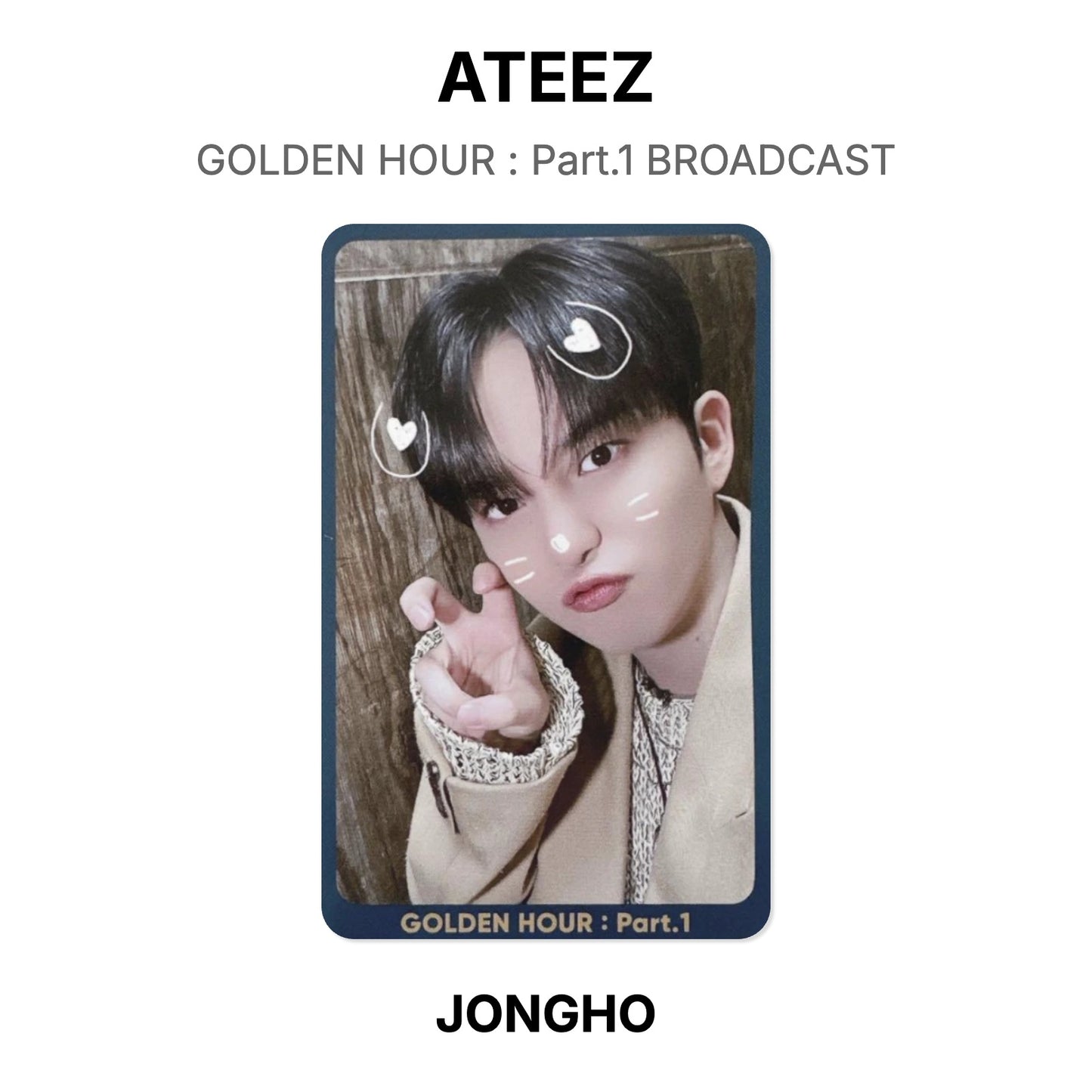 ATEEZ GOLDEN HOUR : Part.1 BROADCAST Offizielle Photocard