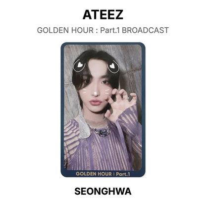 ATEEZ GOLDEN HOUR : Part.1 BROADCAST Offizielle Photocard