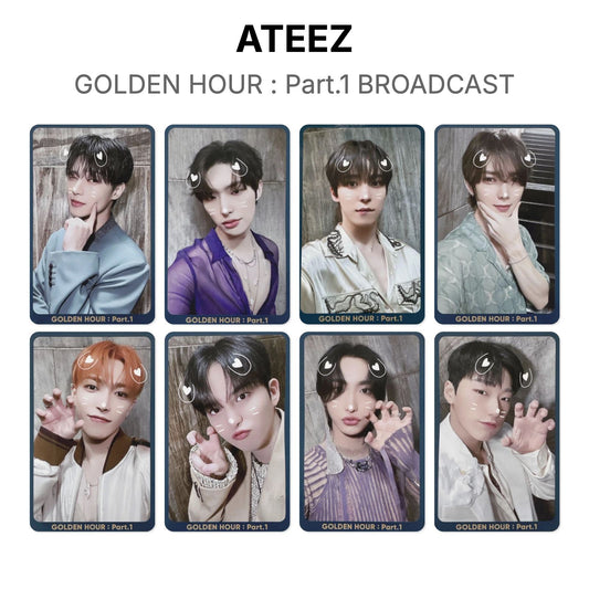 ATEEZ GOLDEN HOUR : Part.1 BROADCAST Offizielle Photocard