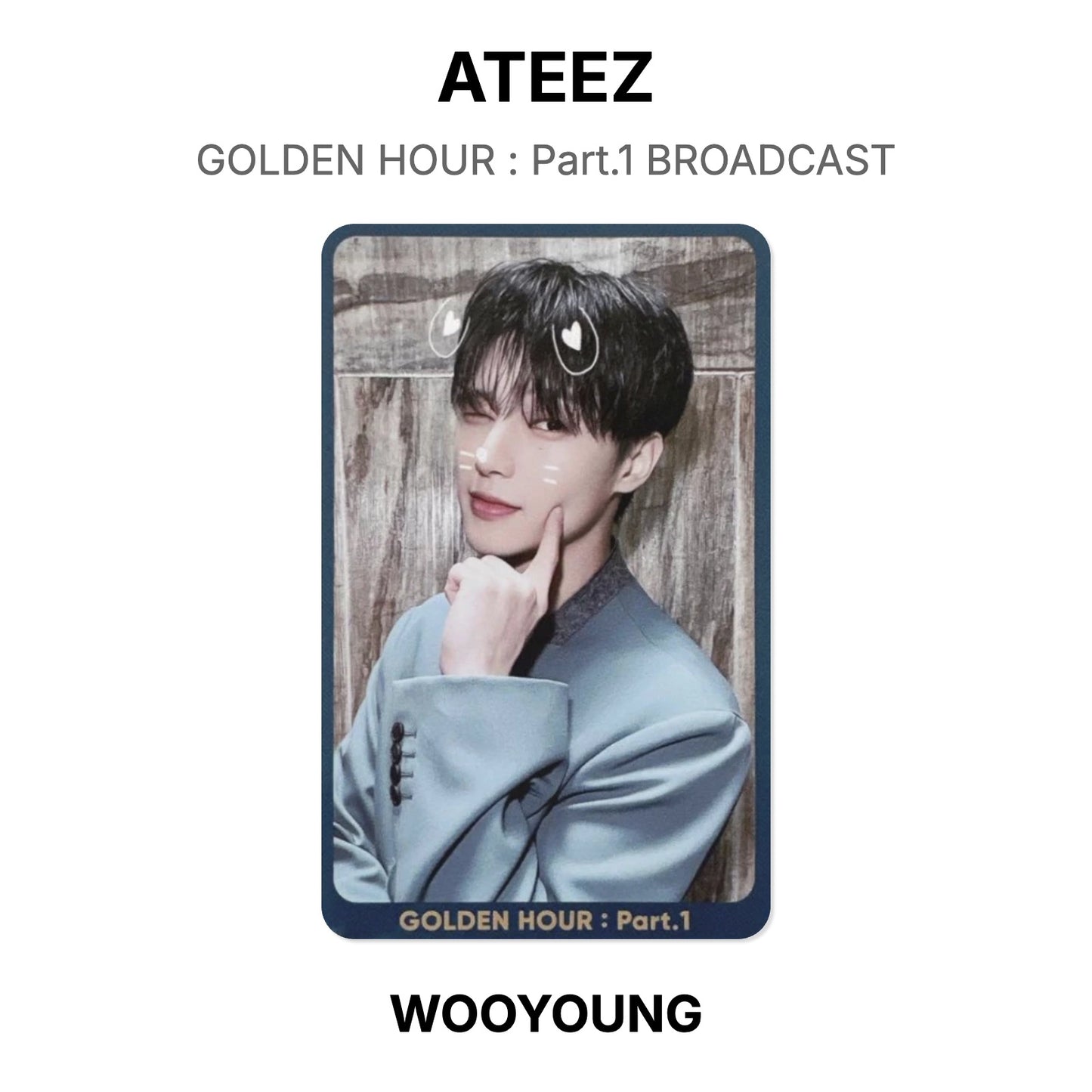 ATEEZ GOLDEN HOUR : Part.1 BROADCAST Offizielle Photocard