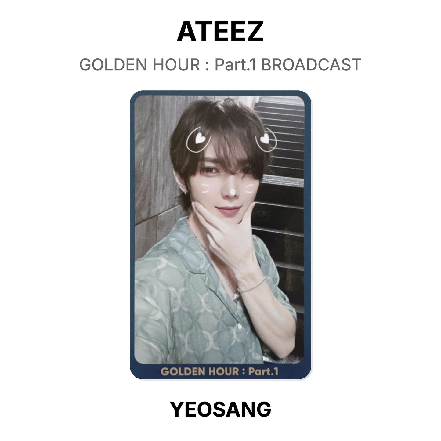 ATEEZ GOLDEN HOUR : Part.1 BROADCAST Offizielle Photocard