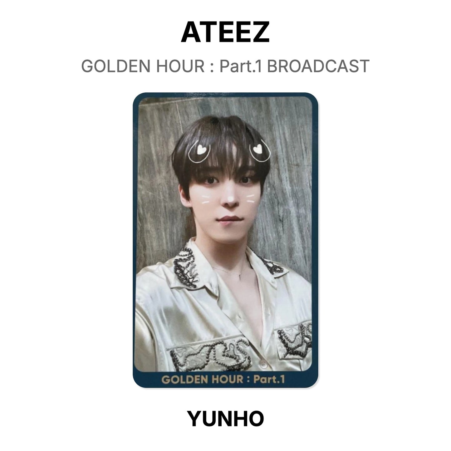 ATEEZ GOLDEN HOUR : Part.1 BROADCAST Offizielle Photocard