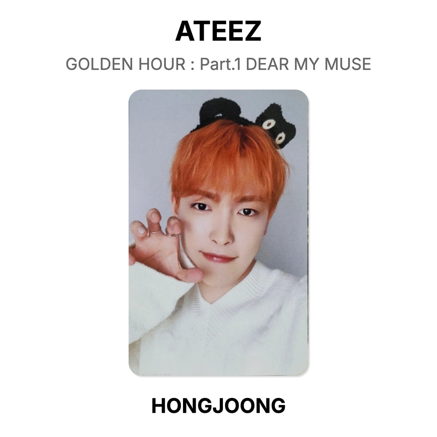 ATEEZ GOLDEN HOUR : Part.1 DEAR MY MUSE Official Photocard