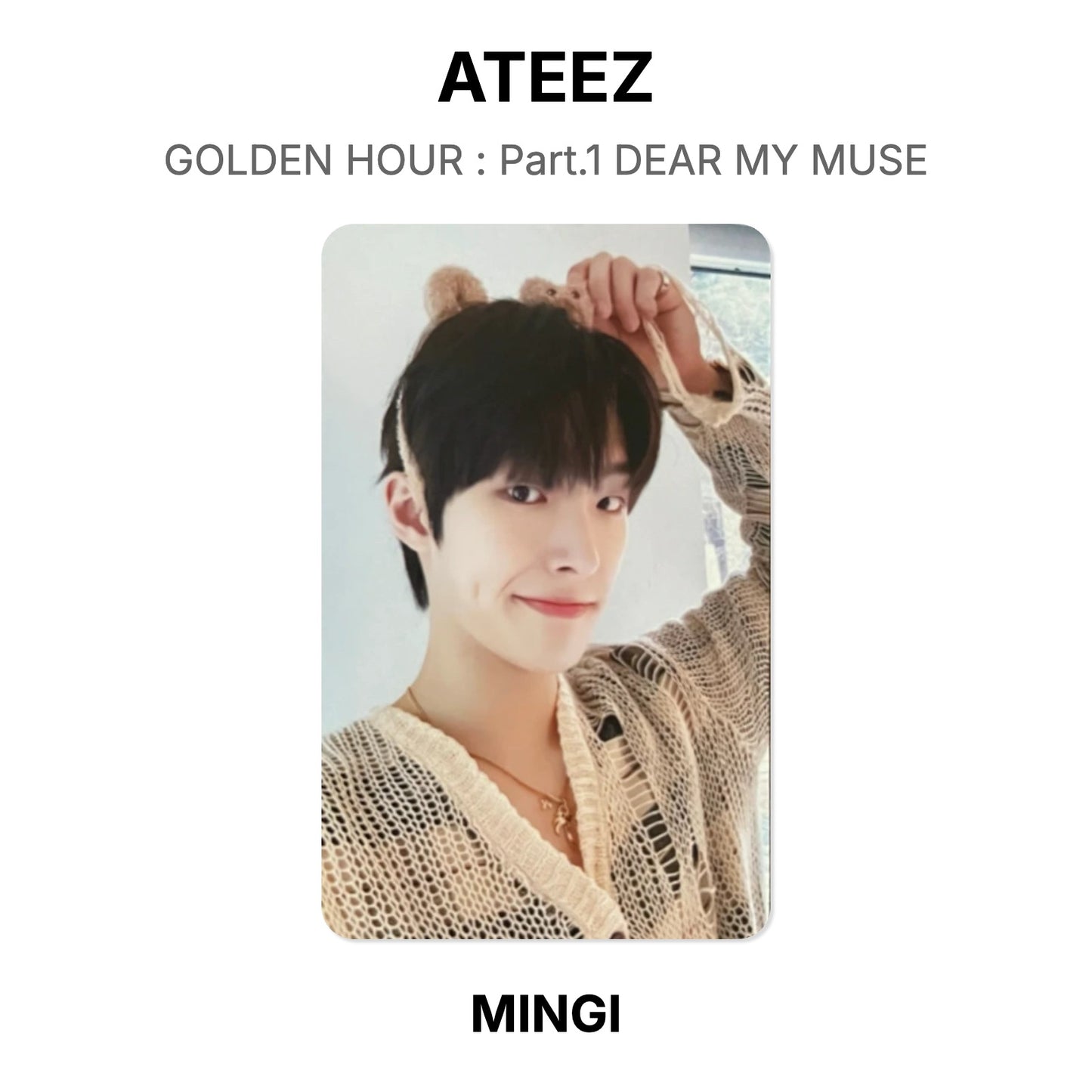 ATEEZ GOLDEN HOUR : Part.1 DEAR MY MUSE Official Photocard
