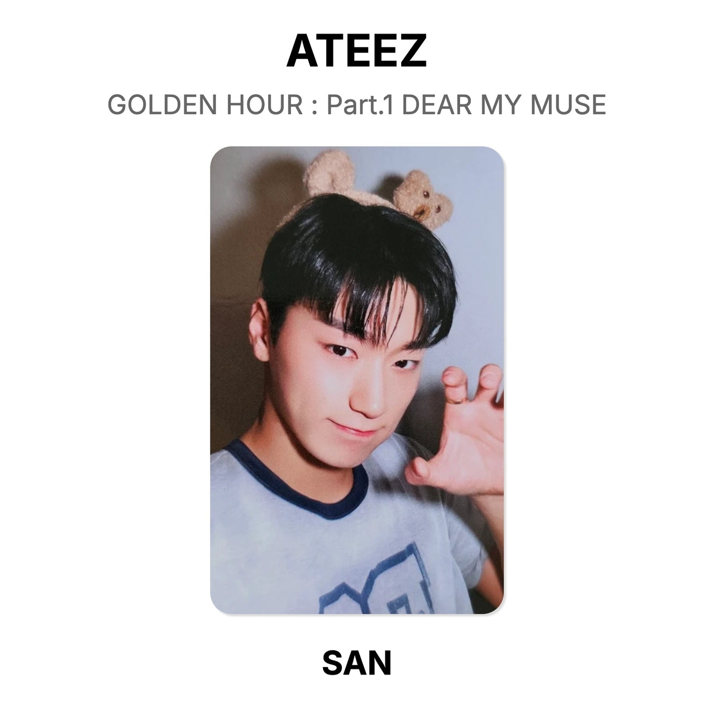 ATEEZ GOLDEN HOUR : Part.1 DEAR MY MUSE Official Photocard