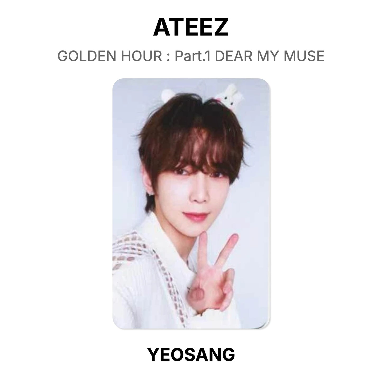 ATEEZ GOLDEN HOUR : Part.1 DEAR MY MUSE Official Photocard