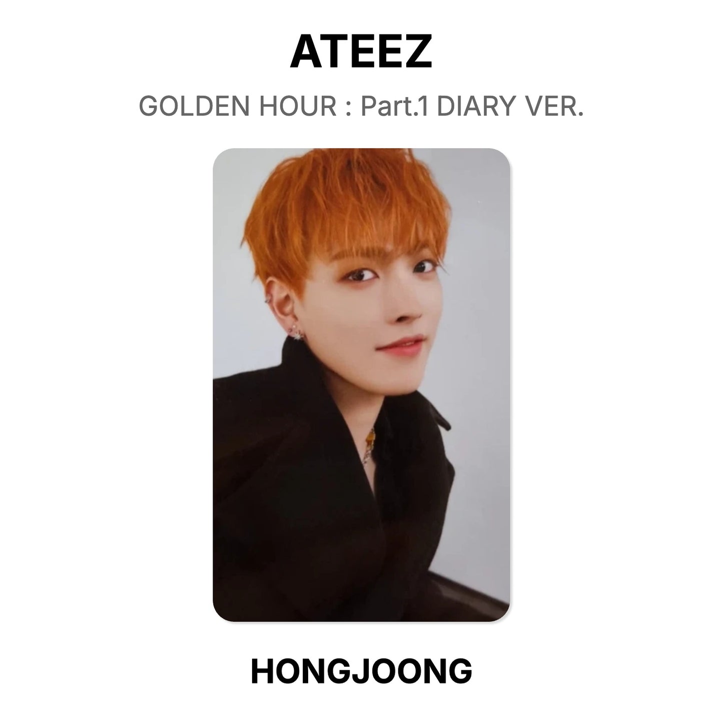 ATEEZ GOLDEN HOUR : Part.1 DIARY VER. photocard oficial
