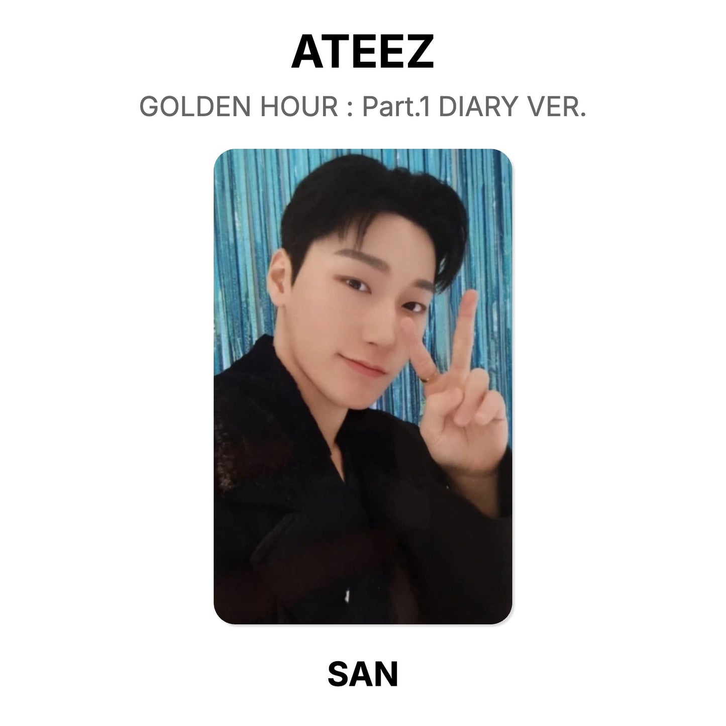 ATEEZ GOLDEN HOUR : Part.1 DIARY VER. photocard oficial