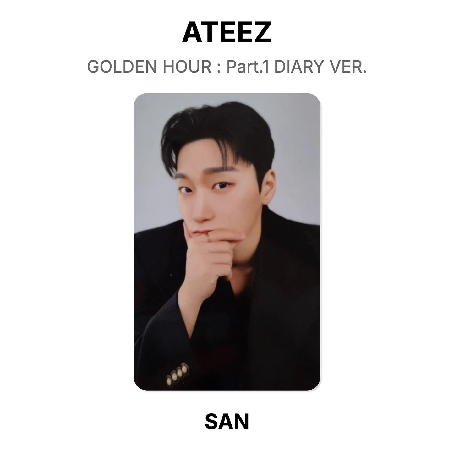 ATEEZ GOLDEN HOUR : Part.1 DIARY VER. photocard oficial