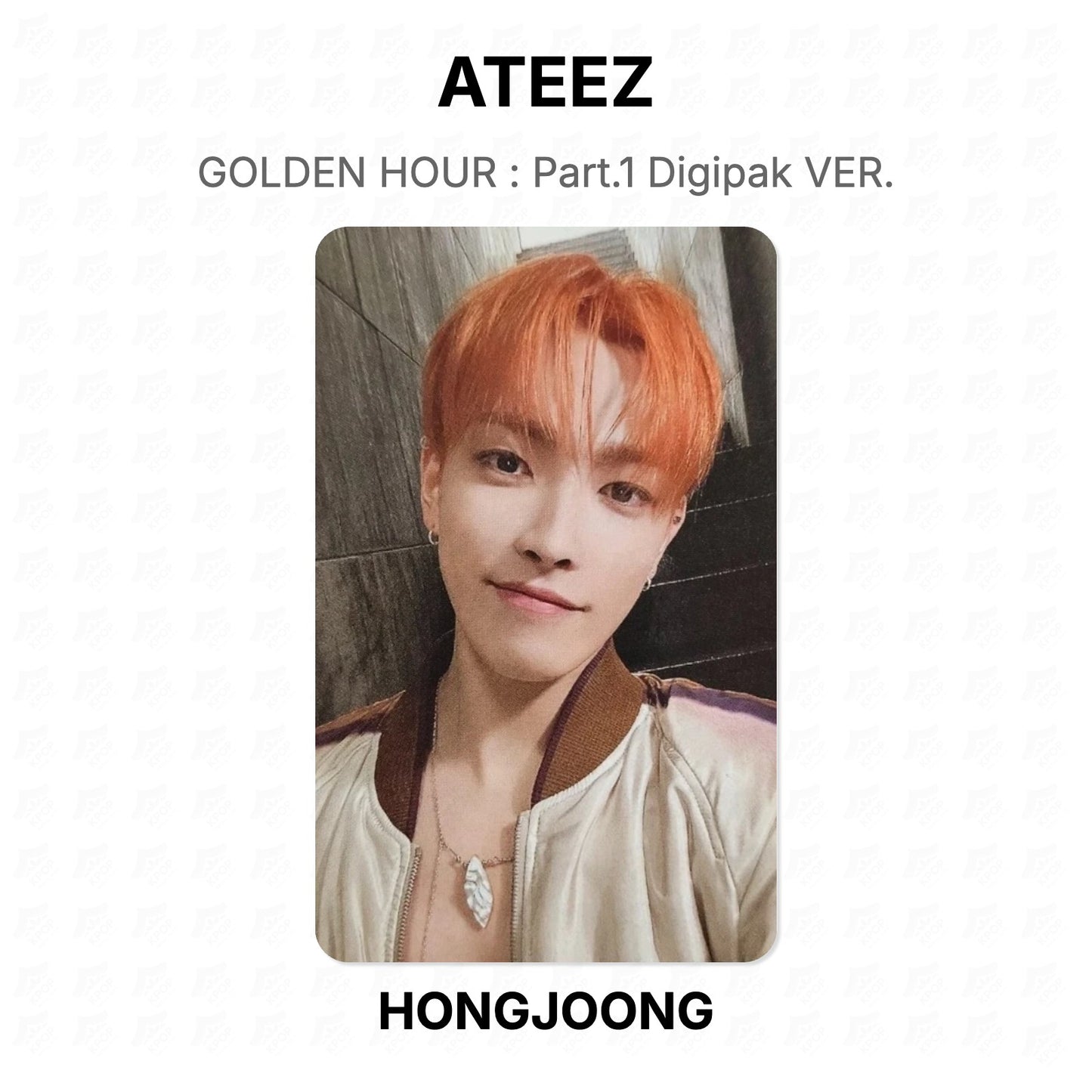 ATEEZ GOLDEN HOUR : Part.1 Digipak VER. Official Photocard
