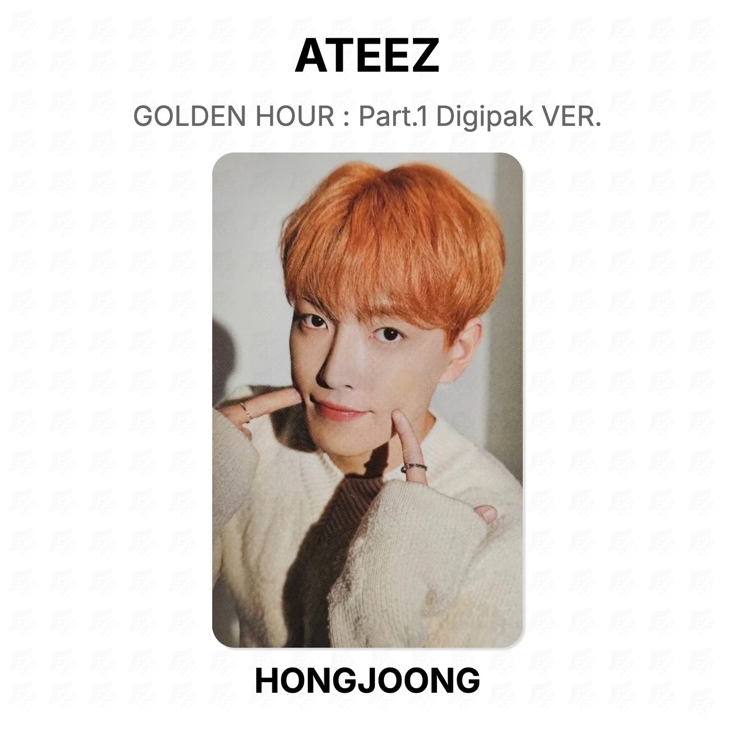 ATEEZ GOLDEN HOUR : Part.1 Digipak VER. Official Photocard