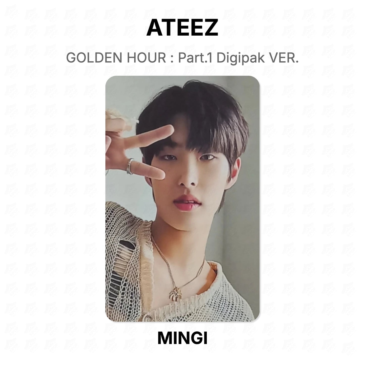 ATEEZ GOLDEN HOUR : Part.1 Digipak VER. Official Photocard