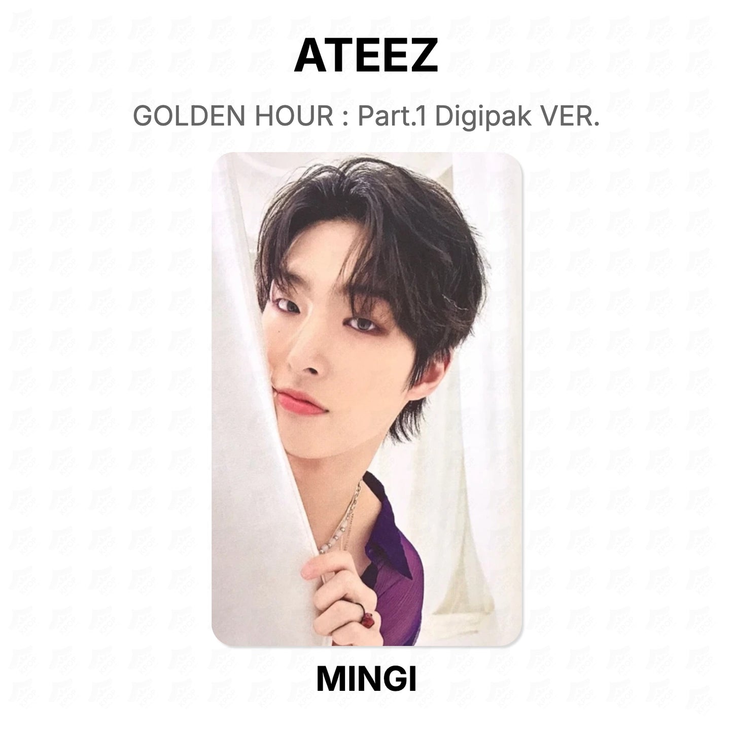 ATEEZ GOLDEN HOUR : Part.1 Digipak VER. Official Photocard