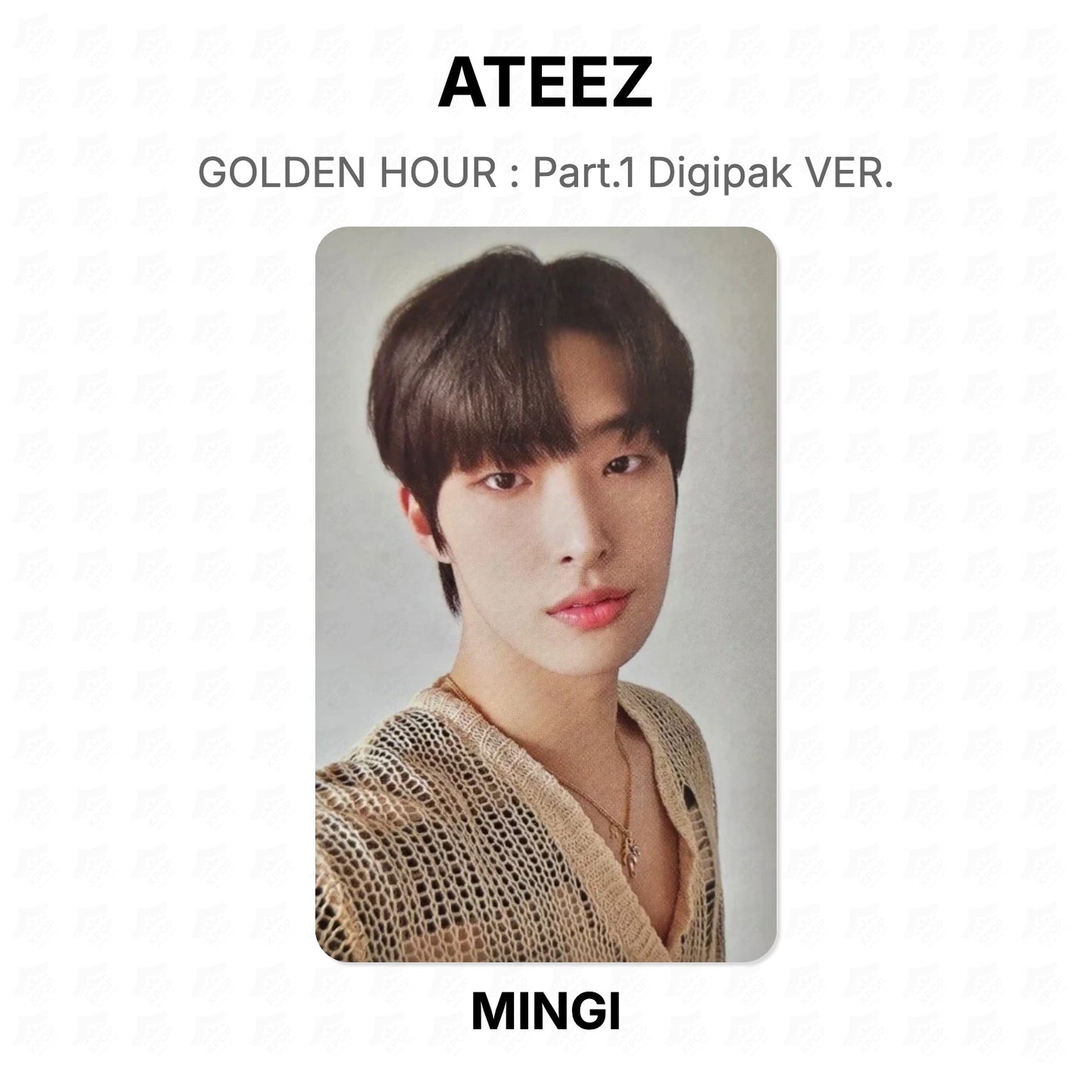 ATEEZ GOLDEN HOUR : Part.1 Digipak VER. Official Photocard