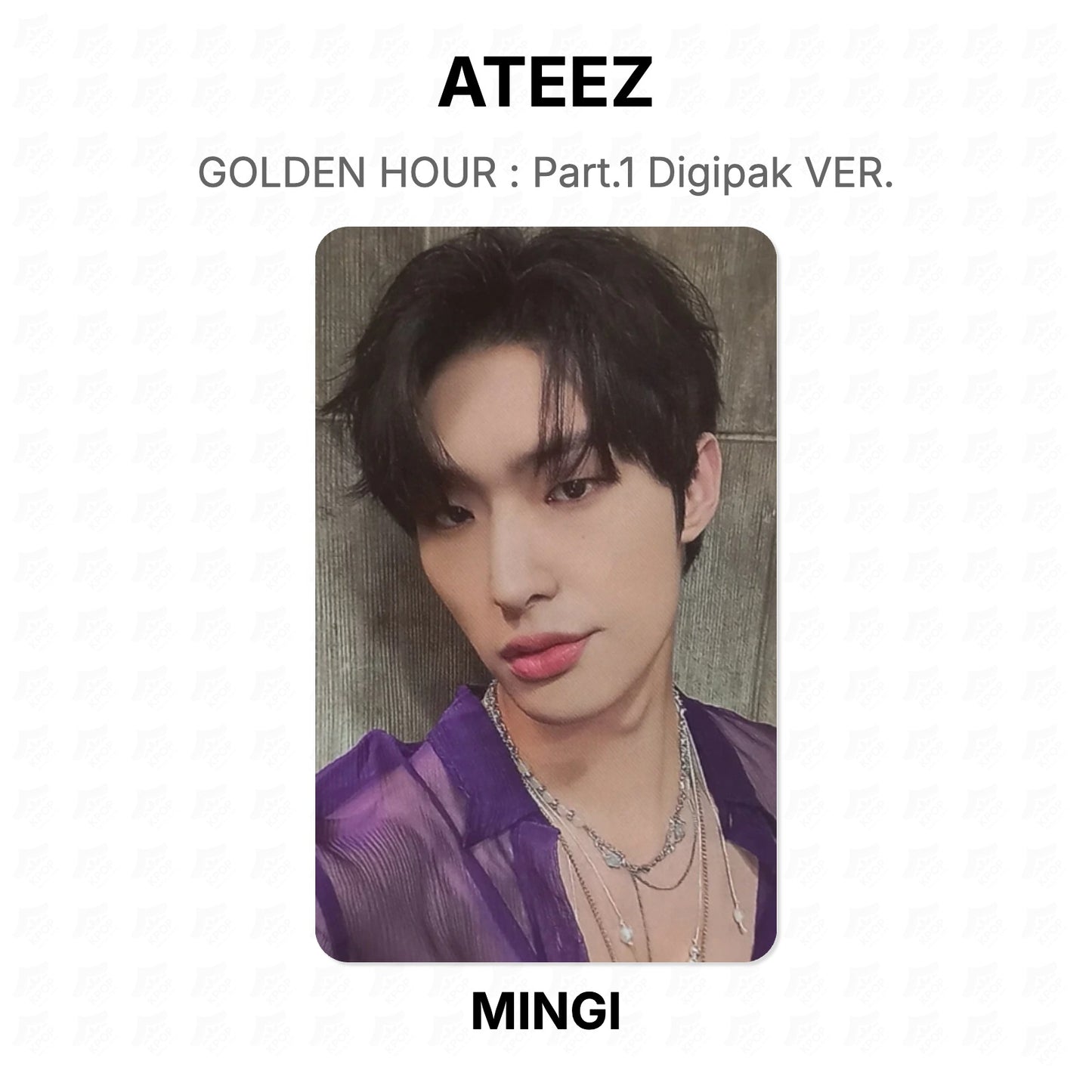 ATEEZ GOLDEN HOUR : Part.1 Digipak VER. Official Photocard
