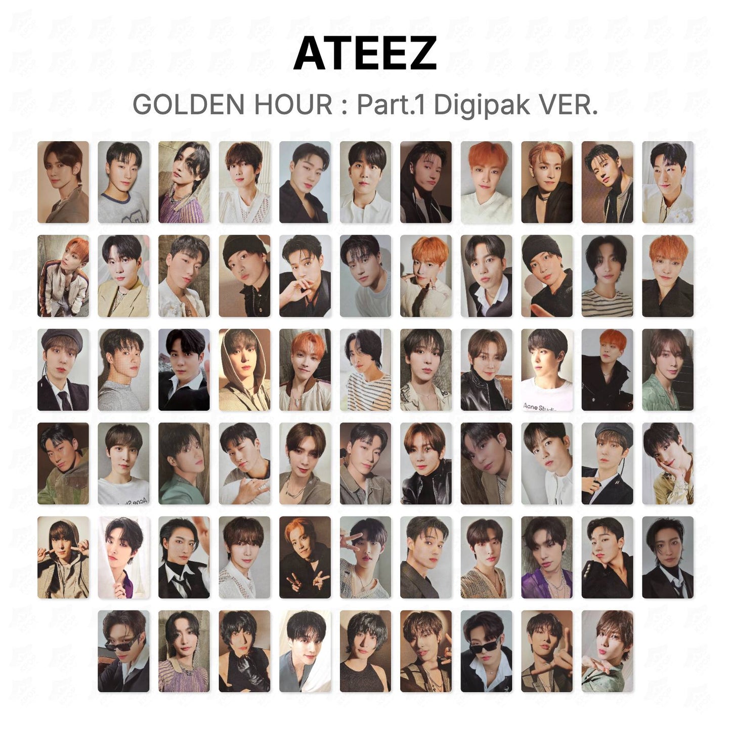 ATEEZ GOLDEN HOUR : Part.1 Digipak VER. Official Photocard
