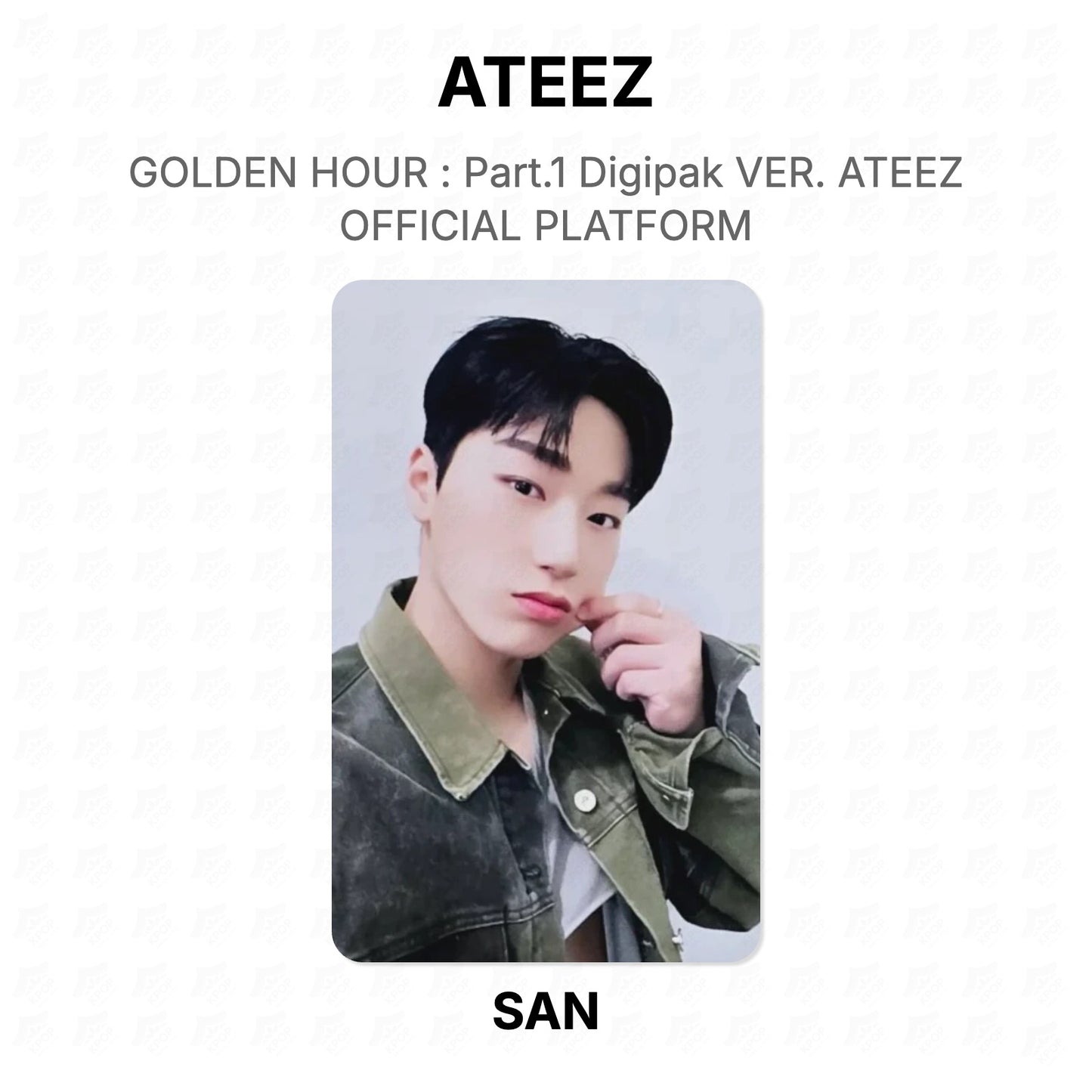 ATEEZ GOLDEN HOUR : Part.1 Digipak VER. ATEEZ OFFICIAL PLATFORM Official Photocard