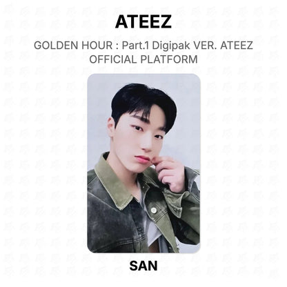 ATEEZ GOLDEN HOUR : Part.1 Digipak VER. ATEEZ OFFICIAL PLATFORM Official Photocard