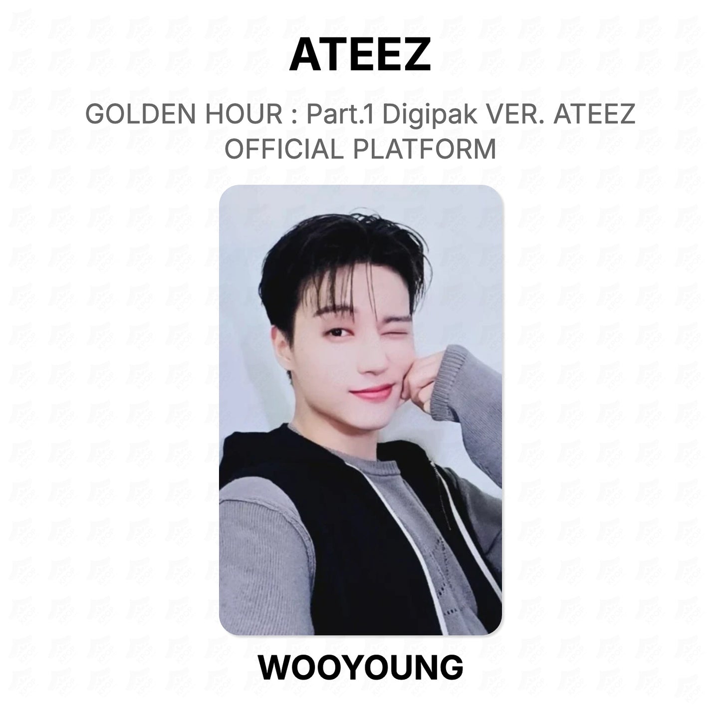 ATEEZ GOLDEN HOUR : Part.1 Digipak VER. ATEEZ OFFICIAL PLATFORM Official Photocard