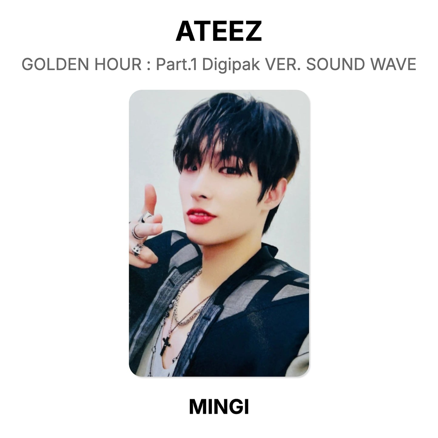 ATEEZ GOLDEN HOUR : Part.1 Digipak VER. SOUND WAVE Official Photocard