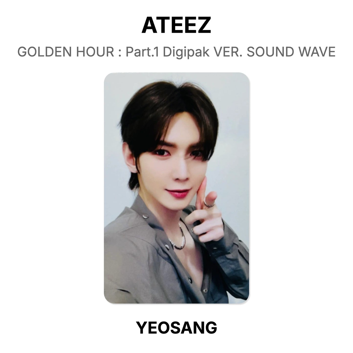 ATEEZ GOLDEN HOUR : Part.1 Digipak VER. SOUND WAVE Official Photocard
