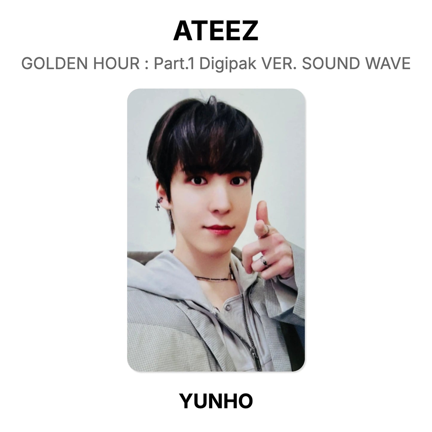 ATEEZ GOLDEN HOUR : Part.1 Digipak VER. SOUND WAVE Official Photocard