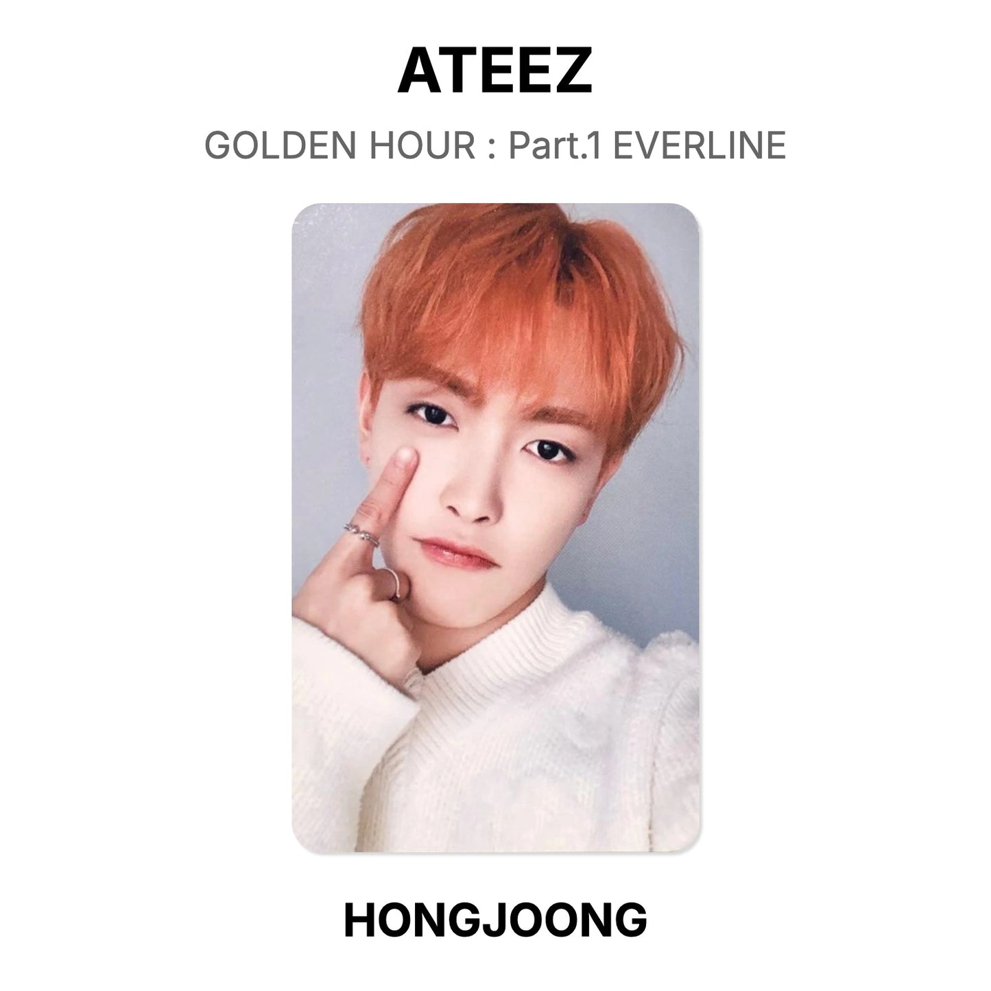 ATEEZ GOLDEN HOUR : Part.1 EVERLINE Official Photocard