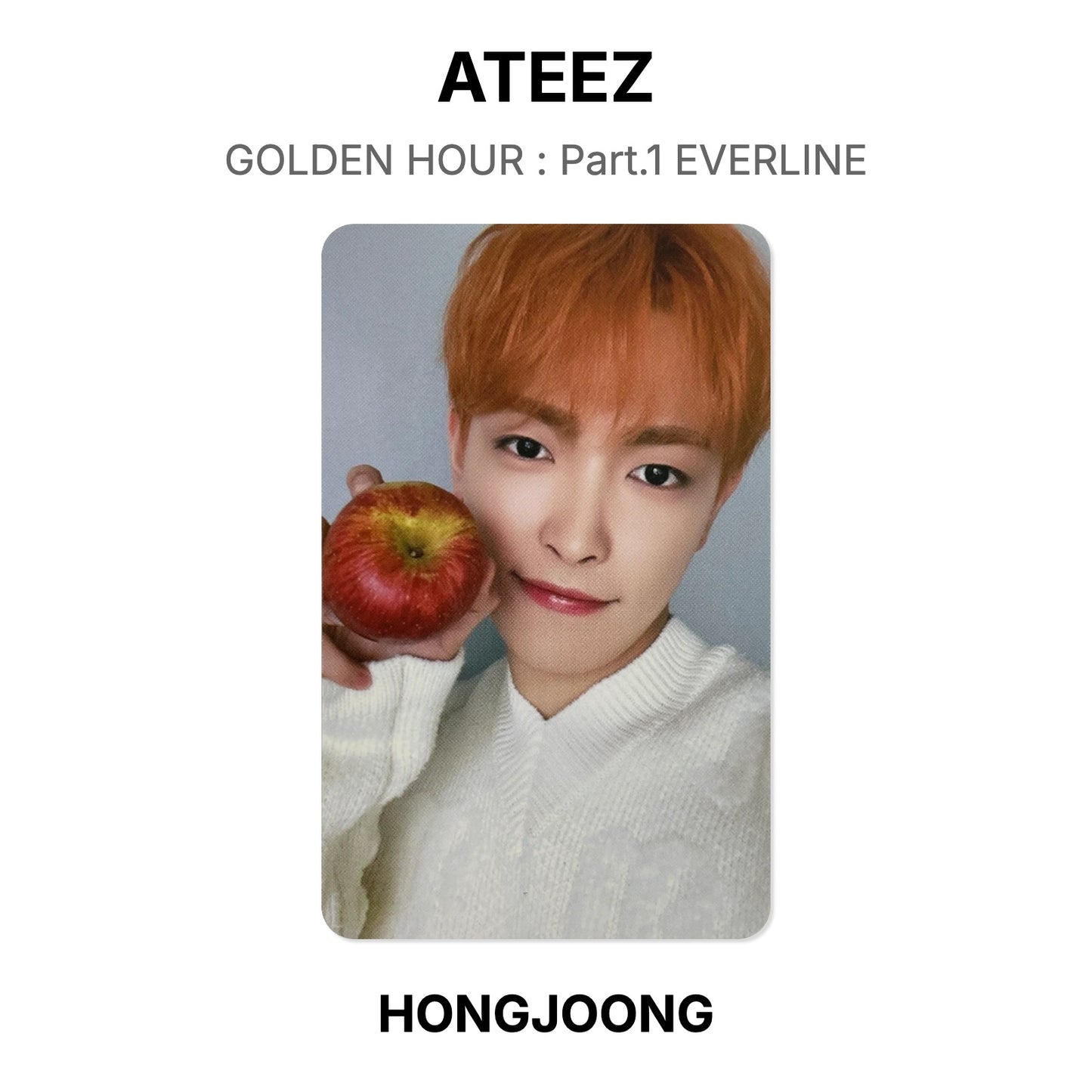 ATEEZ GOLDEN HOUR : Part.1 EVERLINE Official Photocard