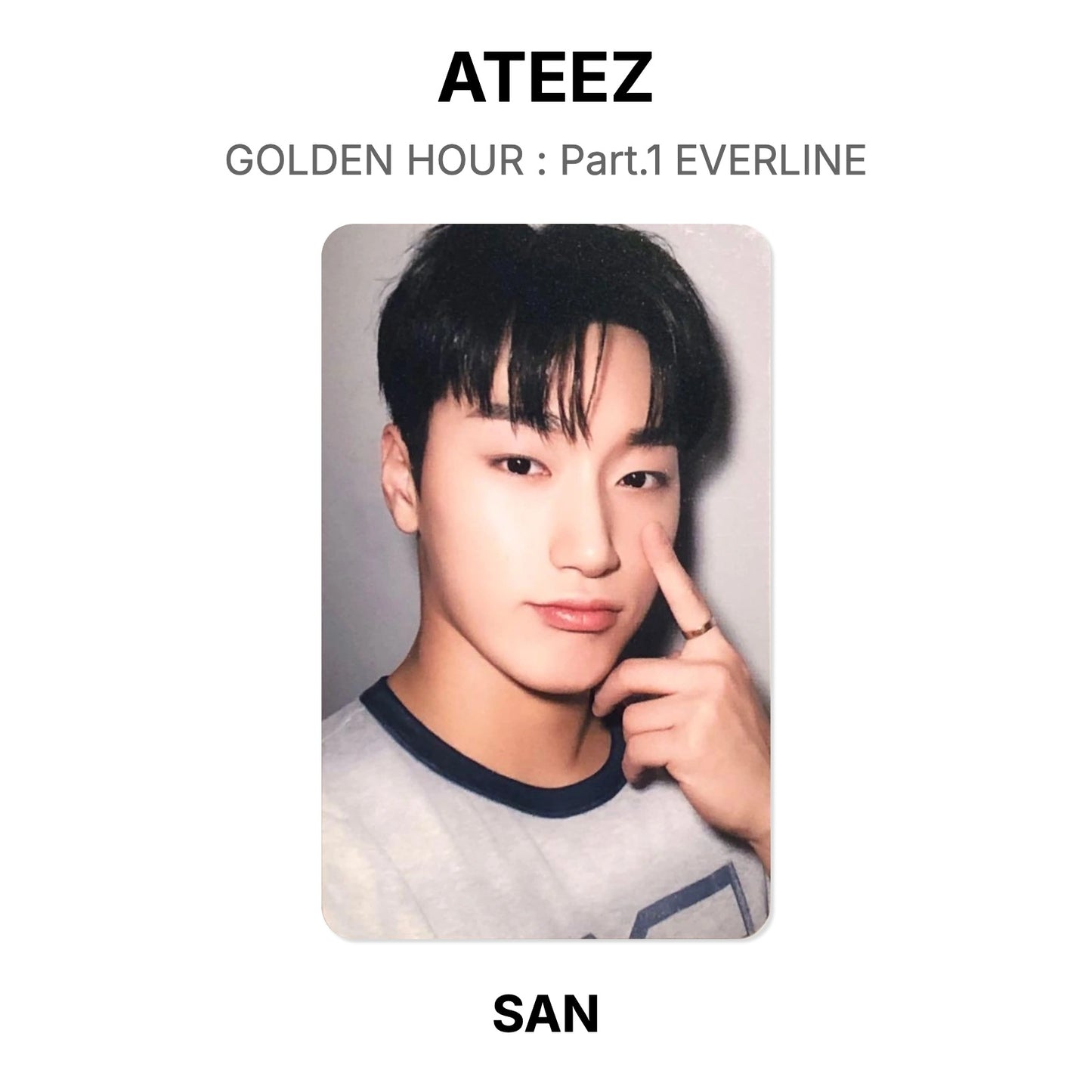 ATEEZ GOLDEN HOUR : Part.1 EVERLINE Official Photocard