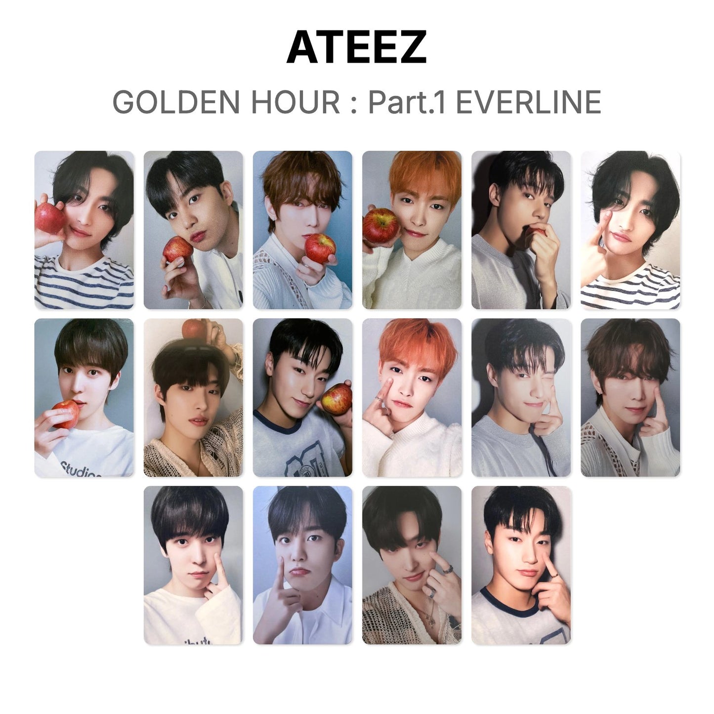 ATEEZ GOLDEN HOUR : Part.1 EVERLINE Official Photocard