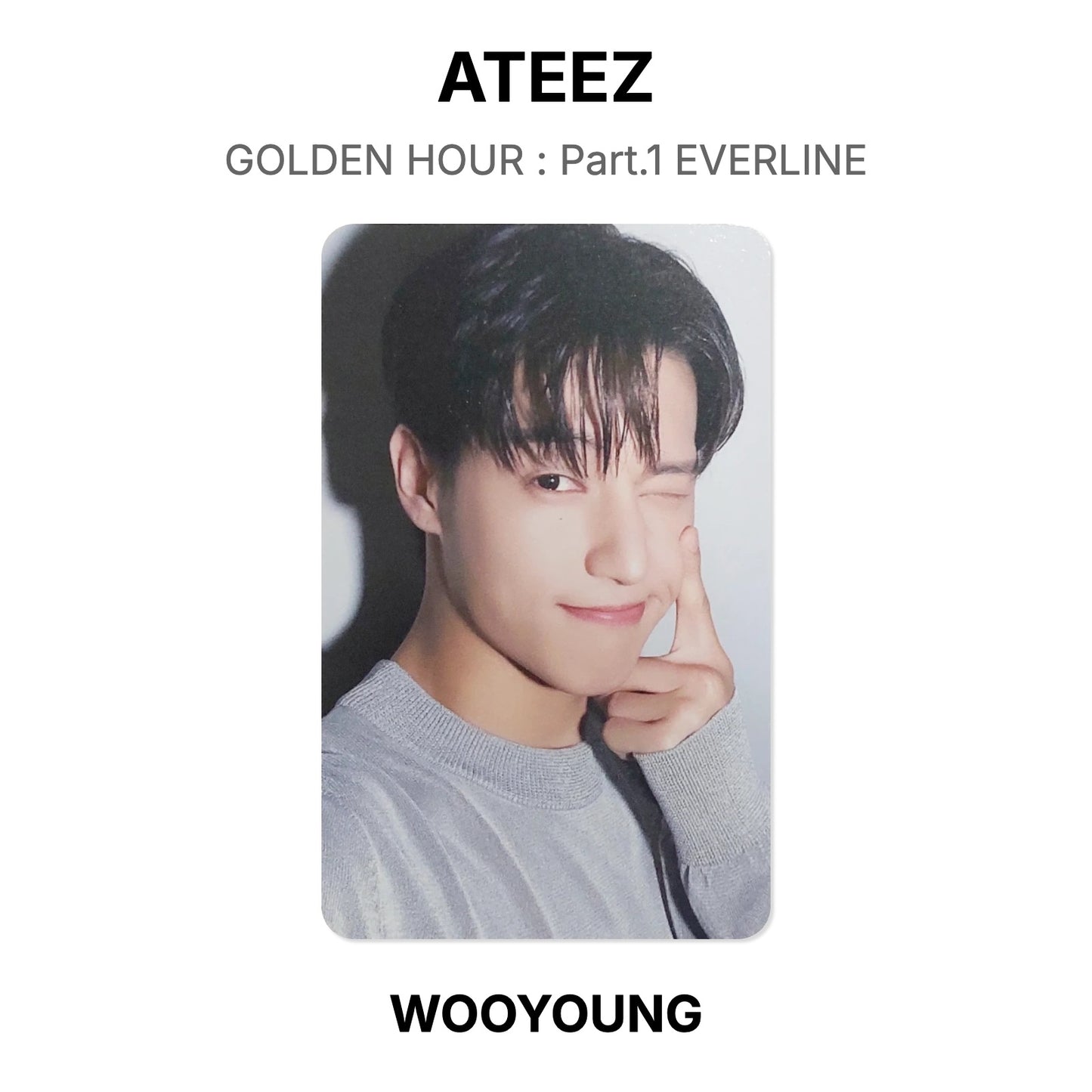 ATEEZ GOLDEN HOUR : Part.1 EVERLINE Official Photocard