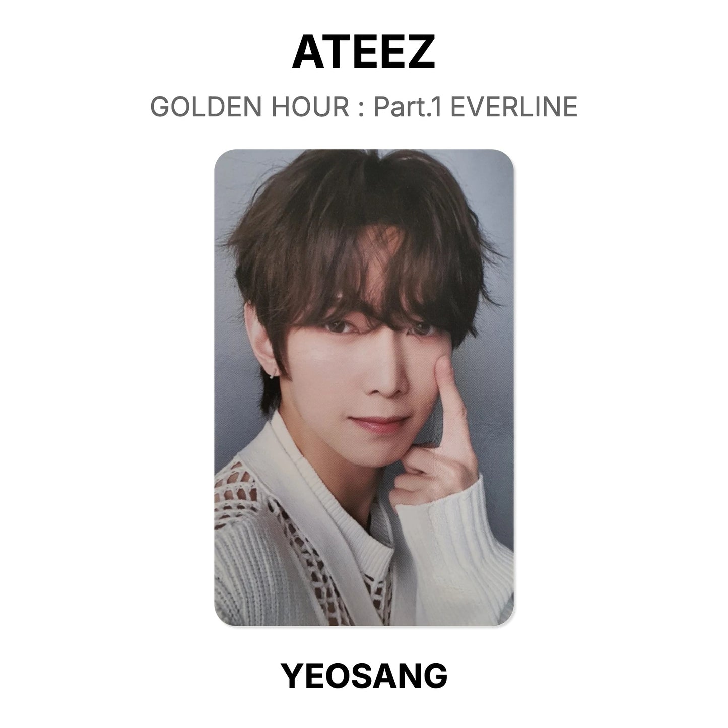ATEEZ GOLDEN HOUR : Part.1 EVERLINE Official Photocard