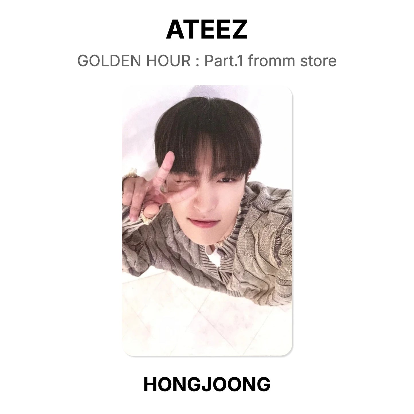 ATEEZ GOLDEN HOUR : Part.1 fromm store photocard oficial