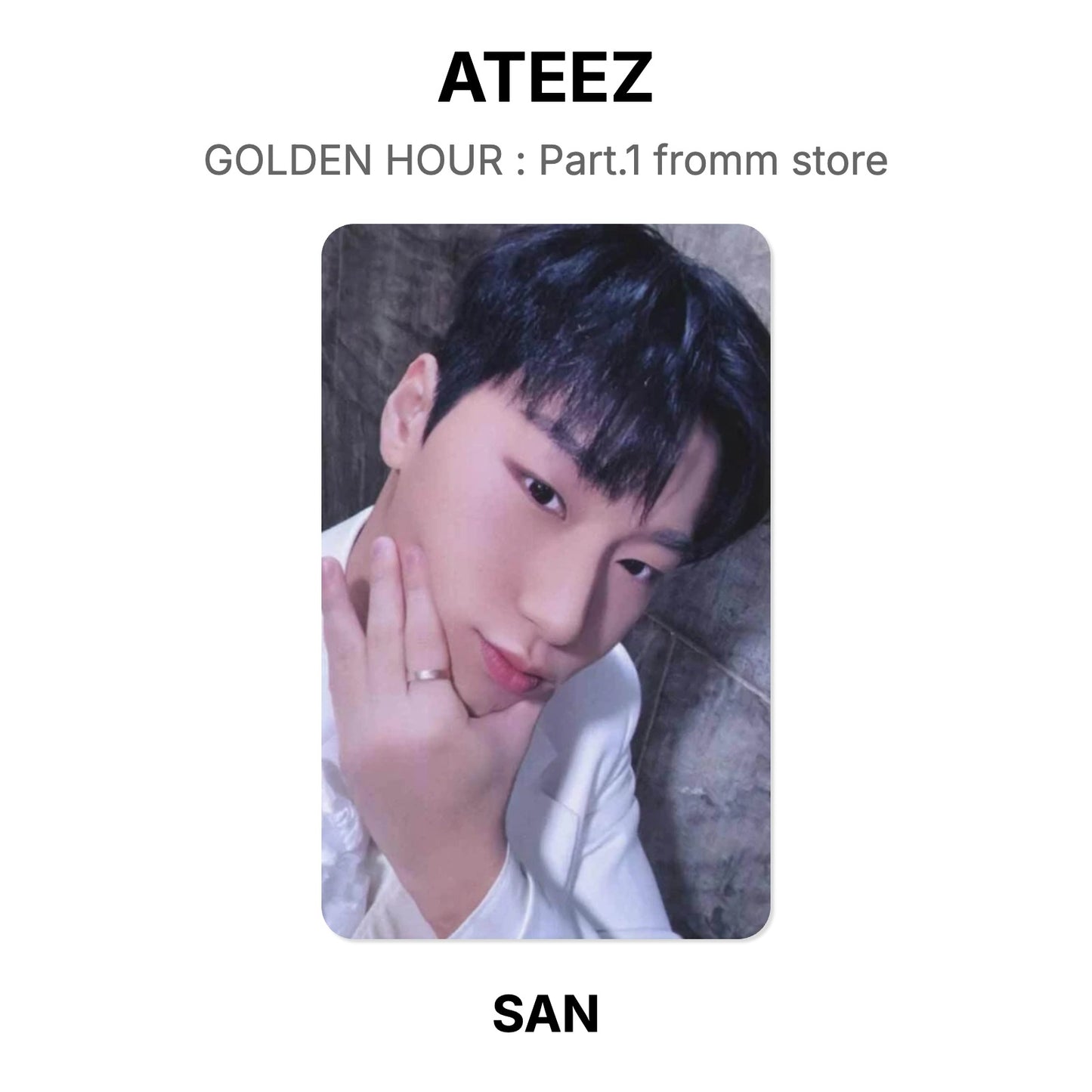 ATEEZ GOLDEN HOUR : Part.1 fromm store photocard oficial