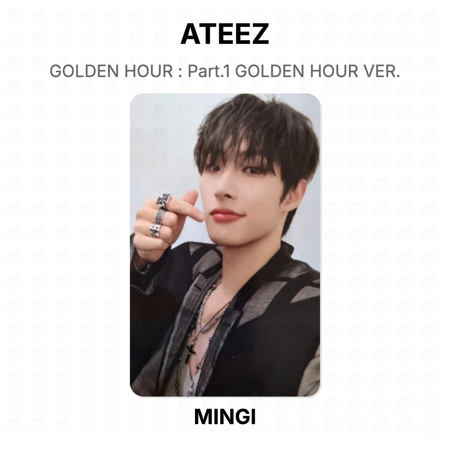 ATEEZ GOLDEN HOUR : Part.1 GOLDEN HOUR VER. Official Photocard