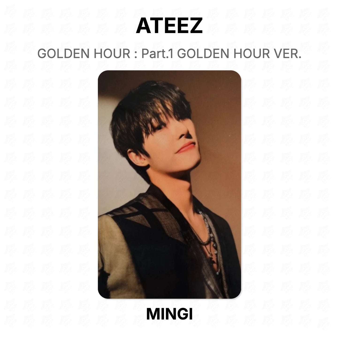 ATEEZ GOLDEN HOUR : Part.1 GOLDEN HOUR VER. Official Photocard