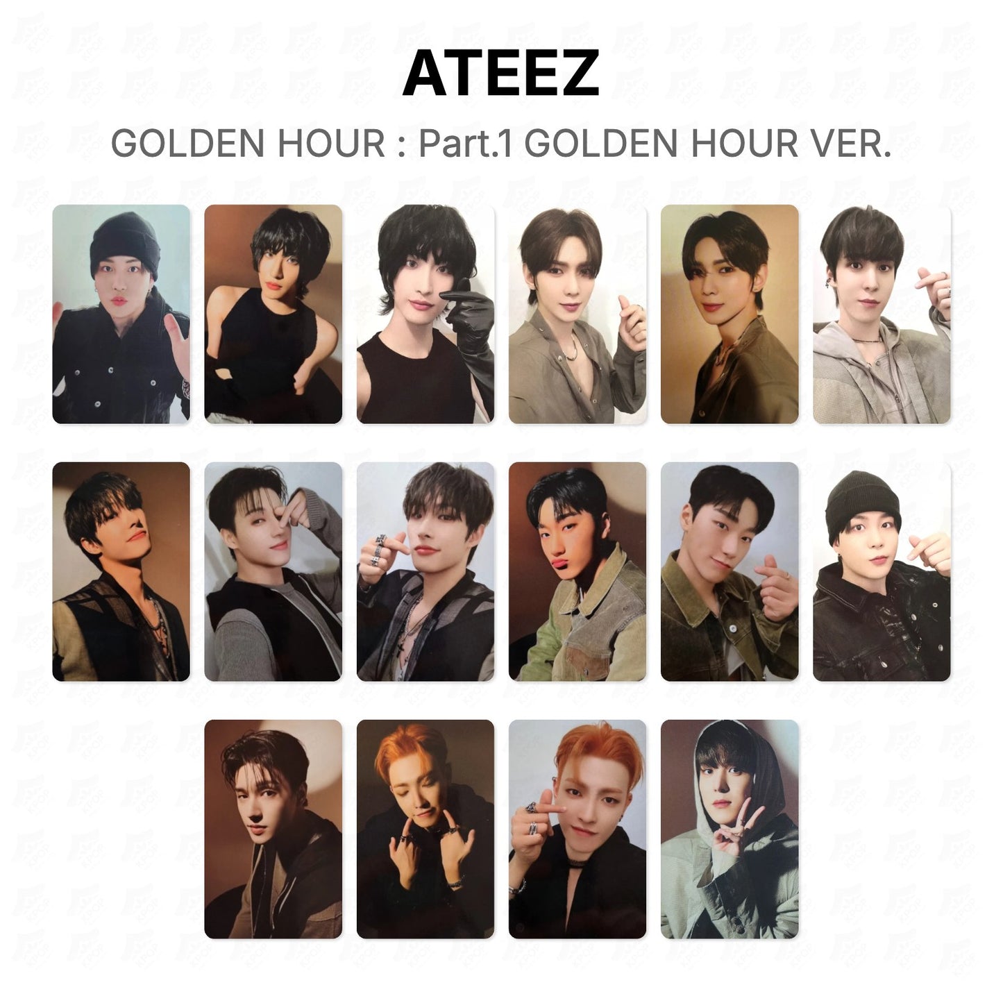 ATEEZ GOLDEN HOUR : Part.1 GOLDEN HOUR VER. Official Photocard