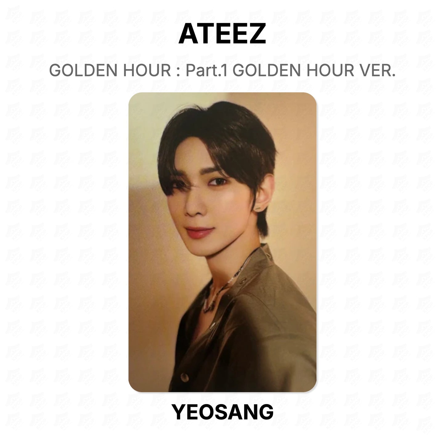 ATEEZ GOLDEN HOUR : Part.1 GOLDEN HOUR VER. Official Photocard