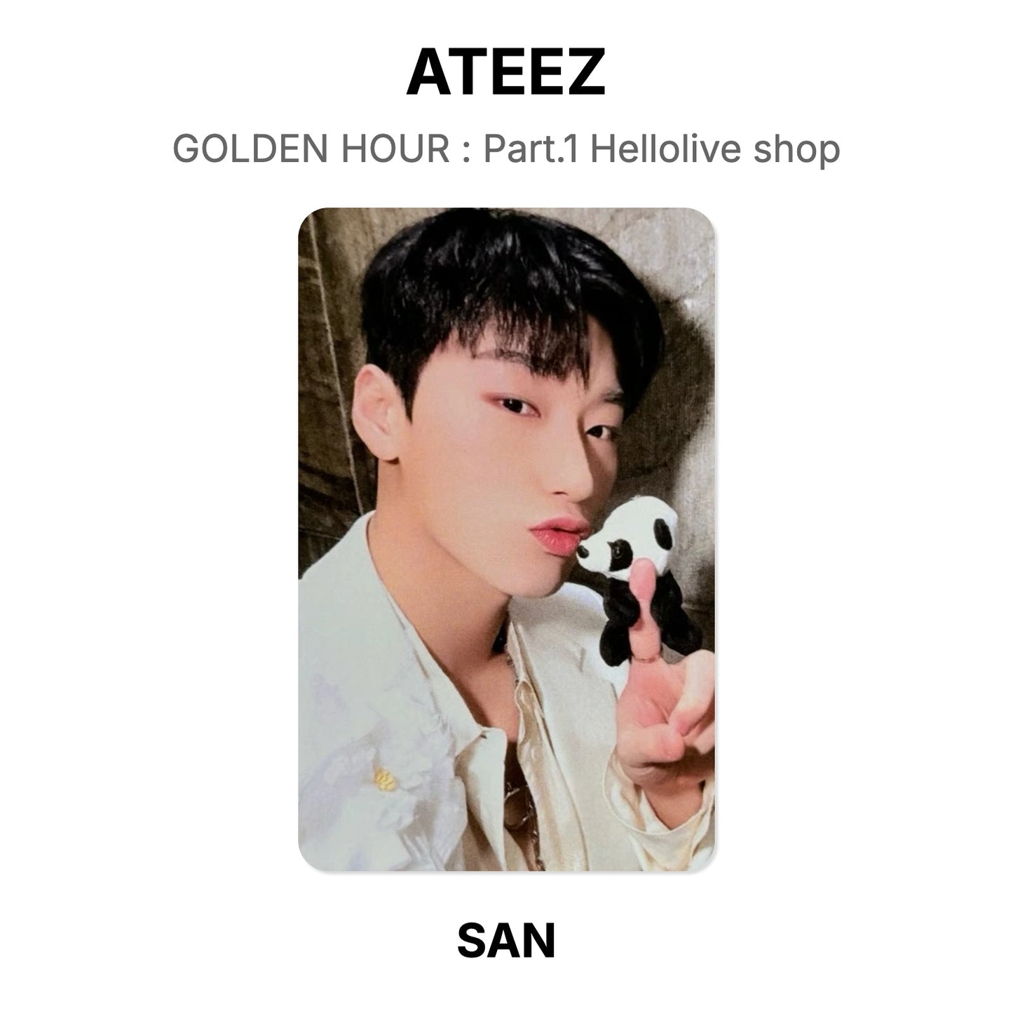 ATEEZ GOLDEN HOUR : Part.1 Hellolive shop Official Photocard