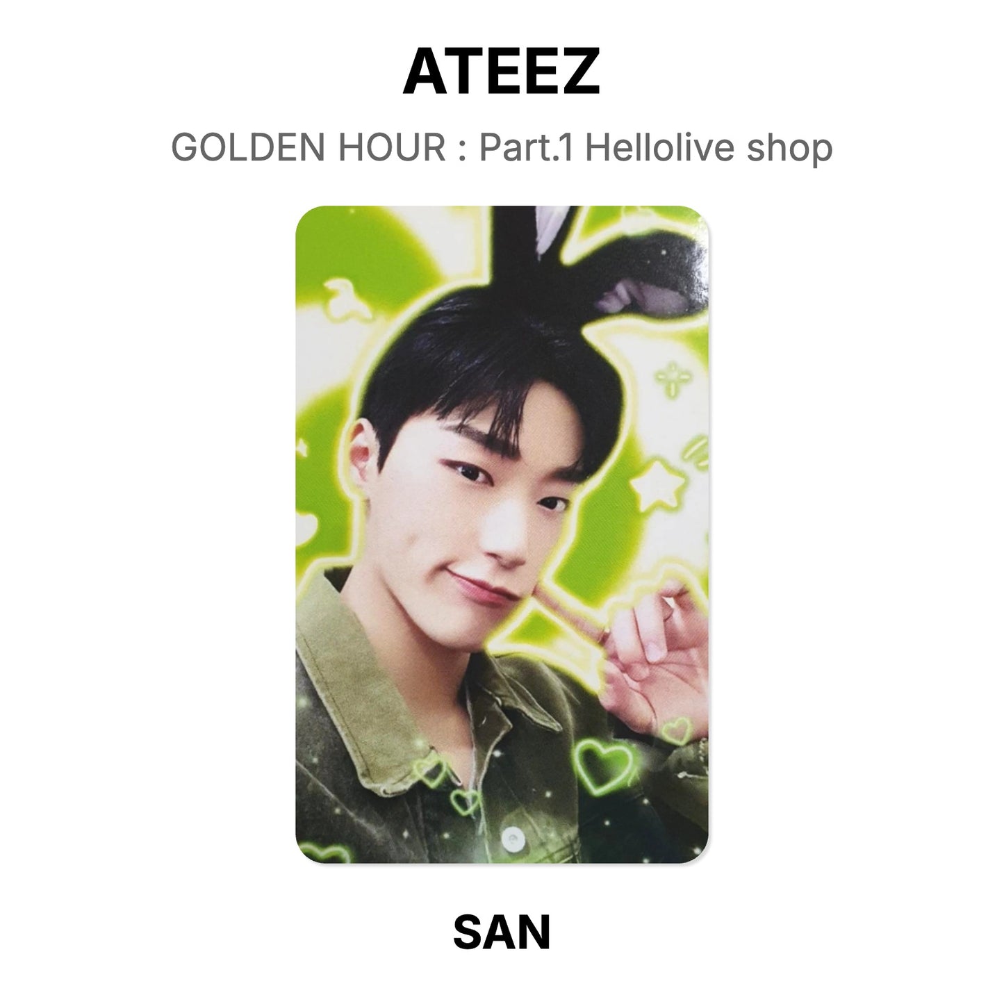 ATEEZ GOLDEN HOUR : Part.1 Hellolive shop Official Photocard