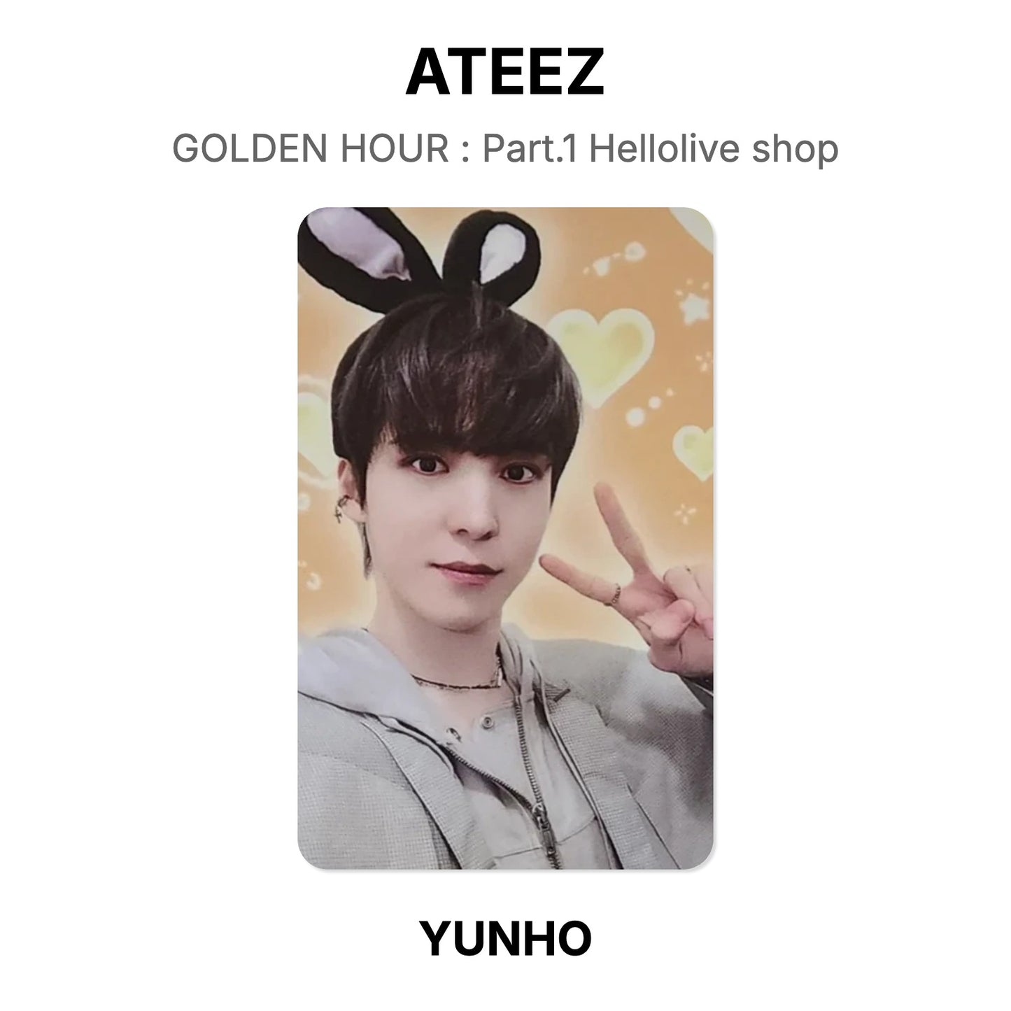 ATEEZ GOLDEN HOUR : Part.1 Hellolive shop Official Photocard