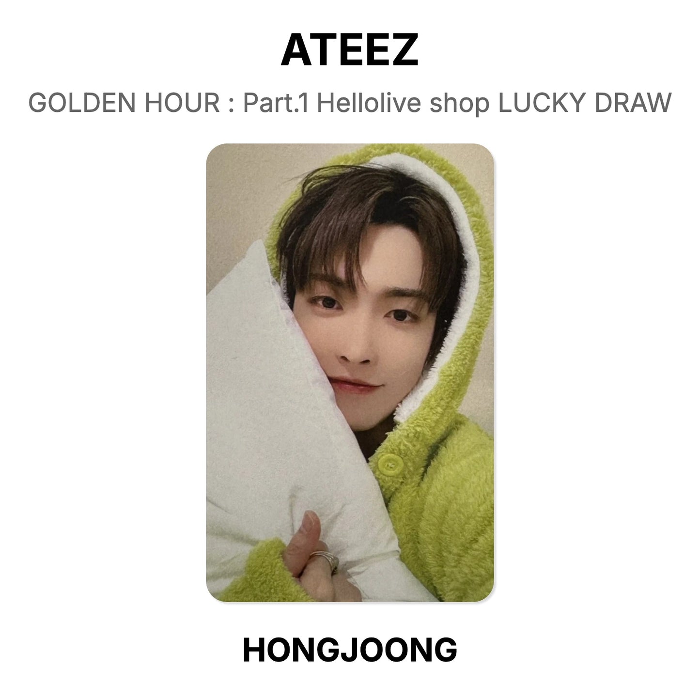 ATEEZ GOLDEN HOUR : Part.1 Hellolive shop LUCKY DRAW Official Photocard