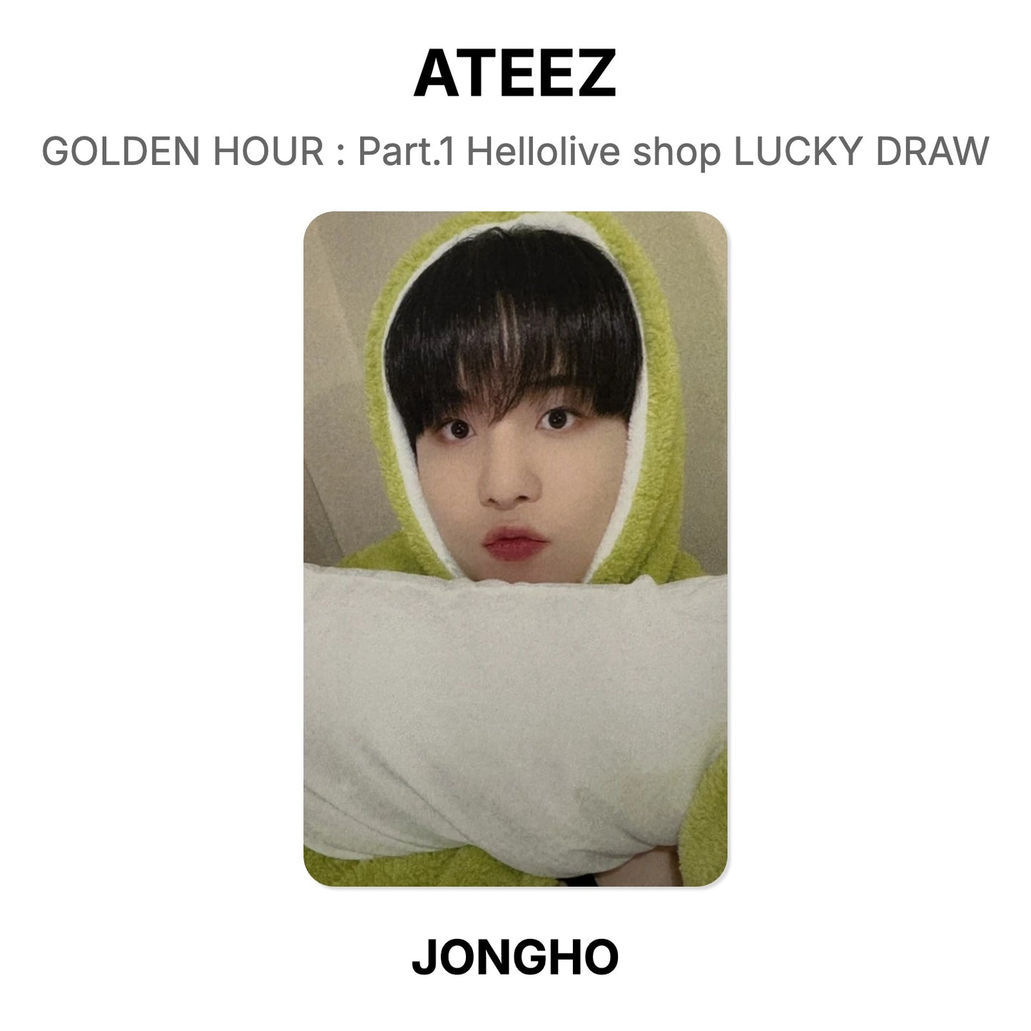 ATEEZ GOLDEN HOUR : Part.1 Hellolive shop LUCKY DRAW Official Photocard