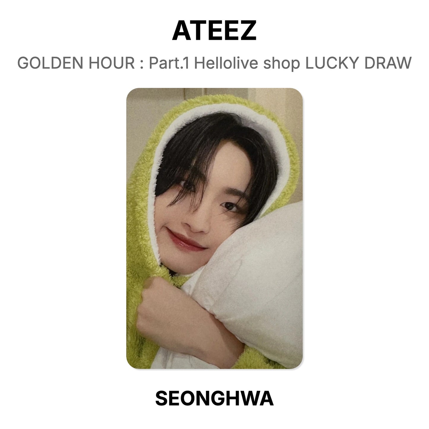 ATEEZ GOLDEN HOUR : Part.1 Hellolive shop LUCKY DRAW Official Photocard