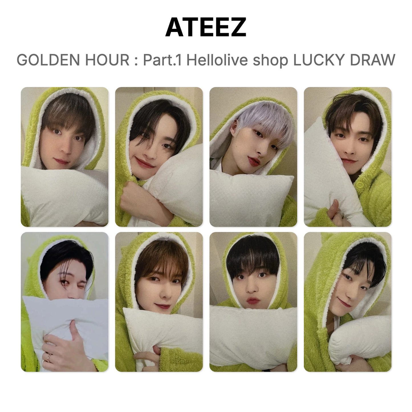 ATEEZ GOLDEN HOUR : Part.1 Hellolive shop LUCKY DRAW Official Photocard
